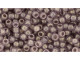 TOHO Glass Seed Bead, Size 8, 3mm, HYBRID Sueded Gold Transparent Amethyst (Tube)