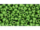 TOHO Glass Seed Bead, Size 8, 3mm, HYBRID Sueded Gold Opaque Mint Green (Tube)