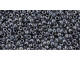 TOHO Glass Seed Bead, Size 11, 2.1mm, Inside-Color Crystal/Concord Grape-Lined (Tube)