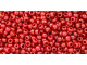 TOHO Glass Seed Bead, Size 11, 2.1mm, Opaque-Lustered Cherry (Tube)