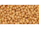 TOHO Glass Seed Bead, Size 11, 2.1mm, Opaque-Lustered Dk Beige (Tube)