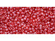TOHO Glass Seed Bead, Size 11, 2.1mm, Luster Crystal/Tropical Sunset-Lined (Tube)