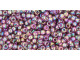 TOHO Glass Seed Bead, Size 11, 2.1mm, Transparent Rainbow Med Amethyst (Tube)