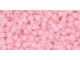 TOHO Glass Seed Bead, Size 11, 2.1mm, Ceylon Frosted Innocent Pink (Tube)
