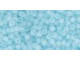 TOHO Glass Seed Bead, Size 11, 2.1mm, Ceylon Frosted Aqua (Tube)
