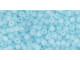 TOHO Glass Seed Bead, Size 11, 2.1mm, Ceylon Frosted Aqua (Tube)