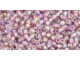 TOHO Glass Seed Bead, Size 11, 2.1mm, Transparent Rainbow Lt Amethyst (Tube)