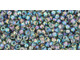TOHO Glass Seed Bead, Size 11, 2.1mm, Transparent-Rainbow Gray (Tube)