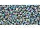 TOHO Glass Seed Bead, Size 11, 2.1mm, Transparent-Rainbow Gray (Tube)