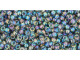 TOHO Glass Seed Bead, Size 11, 2.1mm, Transparent-Rainbow Gray (Tube)