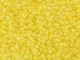 TOHO Glass Seed Bead, Size 11, 2.1mm, Transparent-Rainbow Frosted Lemon (Tube)