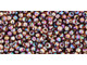 TOHO Glass Seed Bead, Size 11, 2.1mm, Transparent-Rainbow Smoky Topaz (Tube)