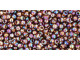 TOHO Glass Seed Bead, Size 11, 2.1mm, Transparent-Rainbow Smoky Topaz (Tube)