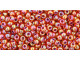 TOHO Glass Seed Bead, Size 11, 2.1mm, Inside-Color Rainbow Hyacinth/Opaque Purple-Lined (Tube)
