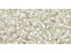 TOHO Glass Seed Bead, Size 11, 2.1mm, Silver-Lined Crystal (Tube)