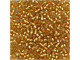 TOHO Glass Seed Bead, Size 11, 2.1mm, Silver-Lined Frosted Dk Topaz (Tube)