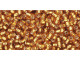 TOHO Glass Seed Bead, Size 11, 2.1mm, Silver-Lined Topaz (Tube)
