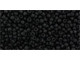 TOHO Glass Seed Bead, Size 11, 2.1mm, Semi Glazed - Jet (Tube)