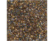 TOHO Glass Seed Bead, Size 11, 2.1mm, Inside-Color Crystal/Gold-Lined (Tube)