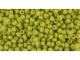 TOHO Glass Seed Bead, Size 11, 2.1mm, Semi Glazed - Lemongrass (Tube)