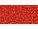 TOHO Glass Seed Bead, Size 11, 2.1mm, Silver-Lined Lt Siam Ruby (Tube)