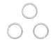 Silver Plated Jump Ring, Round, 8mm (ounce)