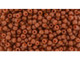TOHO Glass Seed Bead, Size 11, 2.1mm, Semi Glazed - Burnt Orange (Tube)