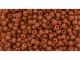 TOHO Glass Seed Bead, Size 11, 2.1mm, Semi Glazed - Burnt Orange (Tube)