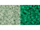 TOHO Glass Seed Bead, Size 11, 2.1mm, Glow In The Dark - Mint Green/Bright Green (Tube)