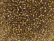TOHO Glass Seed Bead, Size 11, 2.1mm, Gold-Lined Rainbow Topaz (Tube)