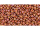 TOHO Glass Seed Bead, Size 11, 2.1mm, Semi Glazed Rainbow - Orange (Tube)