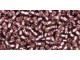 TOHO Glass Seed Bead, Size 11, 2.1mm, Silver-Lined Med Amethyst (Tube)