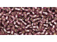 TOHO Glass Seed Bead, Size 11, 2.1mm, Silver-Lined Med Amethyst (Tube)