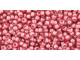 TOHO Glass Seed Bead, Size 11, 2.1mm, Transparent-Lustered Rose/Mauve-Lined (Tube)