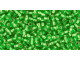 TOHO Glass Seed Bead, Size 11, 2.1mm, Silver-Lined Peridot (Tube)