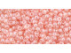 TOHO Glass Seed Bead, Size 11, 2.1mm, Transparent-Lustered Rose (Tube)