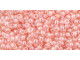 TOHO Glass Seed Bead, Size 11, 2.1mm, Transparent-Lustered Rose (Tube)