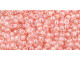 TOHO Glass Seed Bead, Size 11, 2.1mm, Transparent-Lustered Rose (Tube)