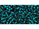 TOHO Glass Seed Bead, Size 11, 2.1mm, Silver-Lined Teal (Tube)