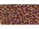 TOHO Glass Seed Bead, Size 11, 2.1mm, Semi Glazed Rainbow - Burnt Orange (Tube)