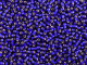 TOHO Glass Seed Bead, Size 11, 2.1mm, Silver-Lined Frosted Cobalt (Tube)