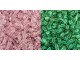 TOHO Glass Seed Bead, Size 11, 2.1mm, Glow In The Dark - Pink/Yellow Green (Tube)
