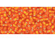 TOHO Glass Seed Bead, Size 11, 2.1mm, Silver-Lined Frosted Hyacinth (Tube)