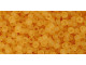 TOHO Glass Seed Bead, Size 11, 2.1mm, Transparent-Frosted Lt Topaz (Tube)