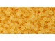 TOHO Glass Seed Bead, Size 11, 2.1mm, Transparent-Frosted Lt Topaz (Tube)