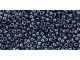 TOHO Glass Seed Bead, Size 11, 2.1mm, Inside-Color/Transparent-Luster - Navy Blue (Tube)