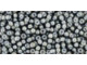TOHO Glass Seed Bead, Size 11, 2.1mm, Inside-Color Black Diamond/White-Lined (Tube)