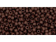 TOHO Glass Seed Bead, Size 11, 2.1mm, Opaque-Frosted Oxblood (Tube)
