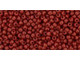 TOHO Glass Seed Bead, Size 11, 2.1mm, Opaque Pepper Red (Tube)