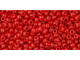 TOHO Glass Seed Bead, Size 11, 2.1mm, Opaque Pepper Red (Tube)